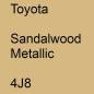 Preview: Toyota, Sandalwood Metallic, 4J8.